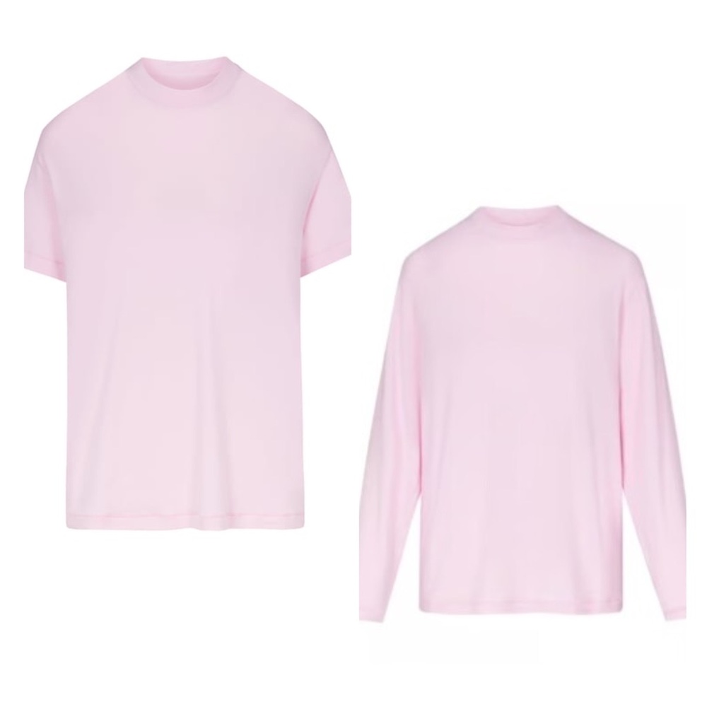BUNDLE of SKIMS Boyfriend cherry blossom tees l/s short sleeve oversized 4X GUC